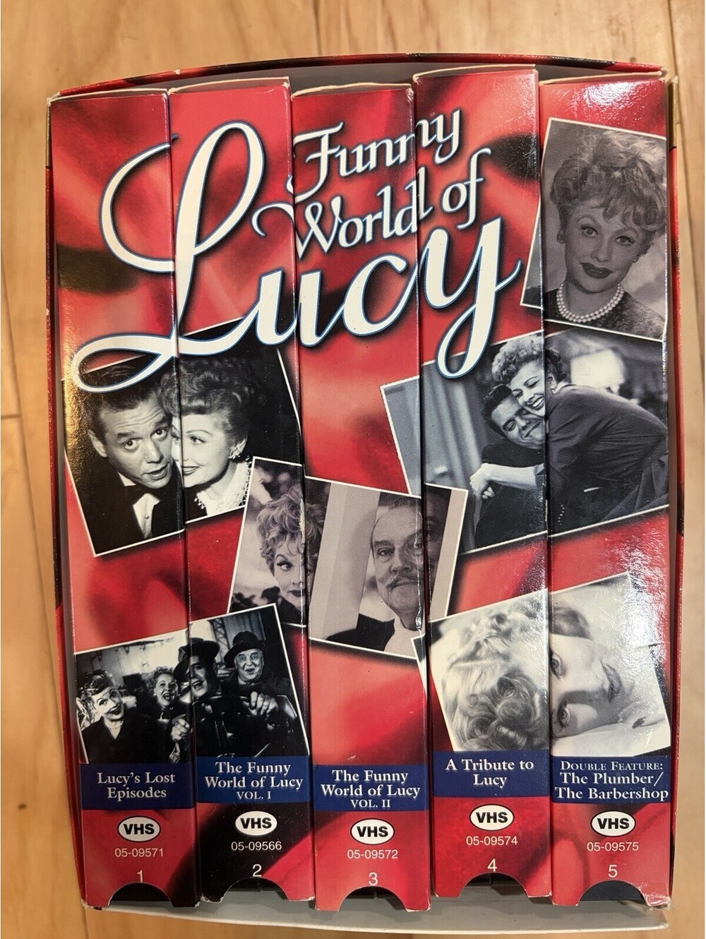 “Funny World Of Lucy" Collector Series 5 Pack Set VHS Tapes - Lucille Ball